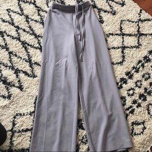 Missguided wide leg gray trousers